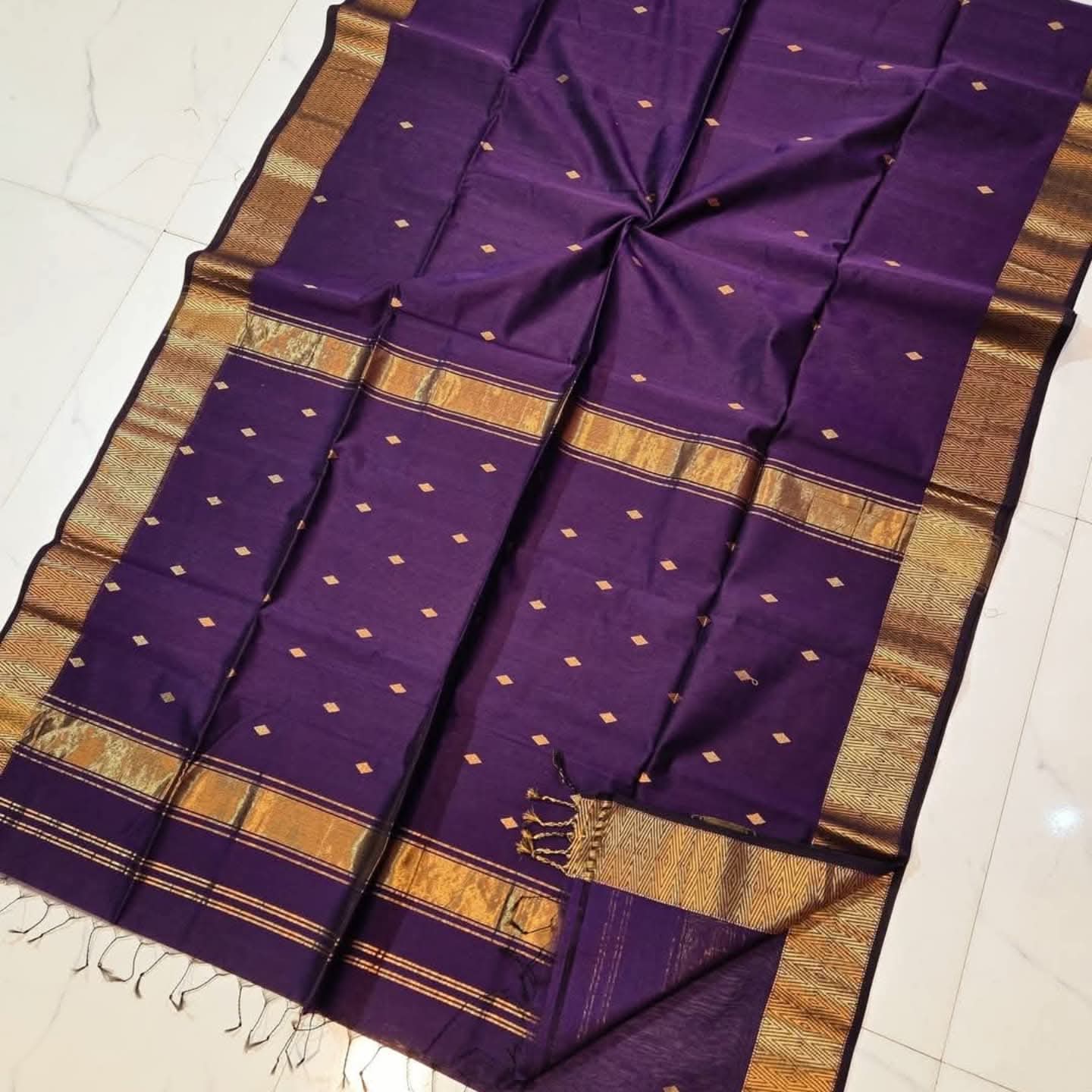 Maheshwari Cotton Silk Handloom Saree