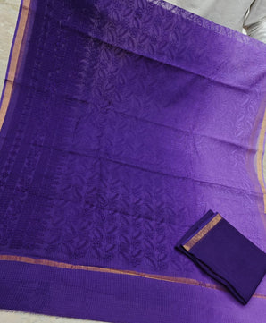 Pure Cotton Kota Saree with Embroidery Work