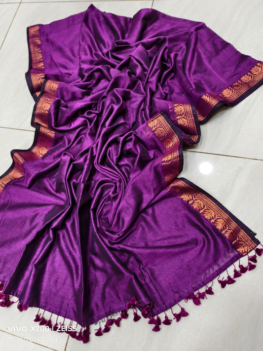 Exclusive South Indian Traditional Maheshwari Cotton Saree