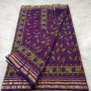 Premium Pure Cotton Kota Doria Printed Saree
