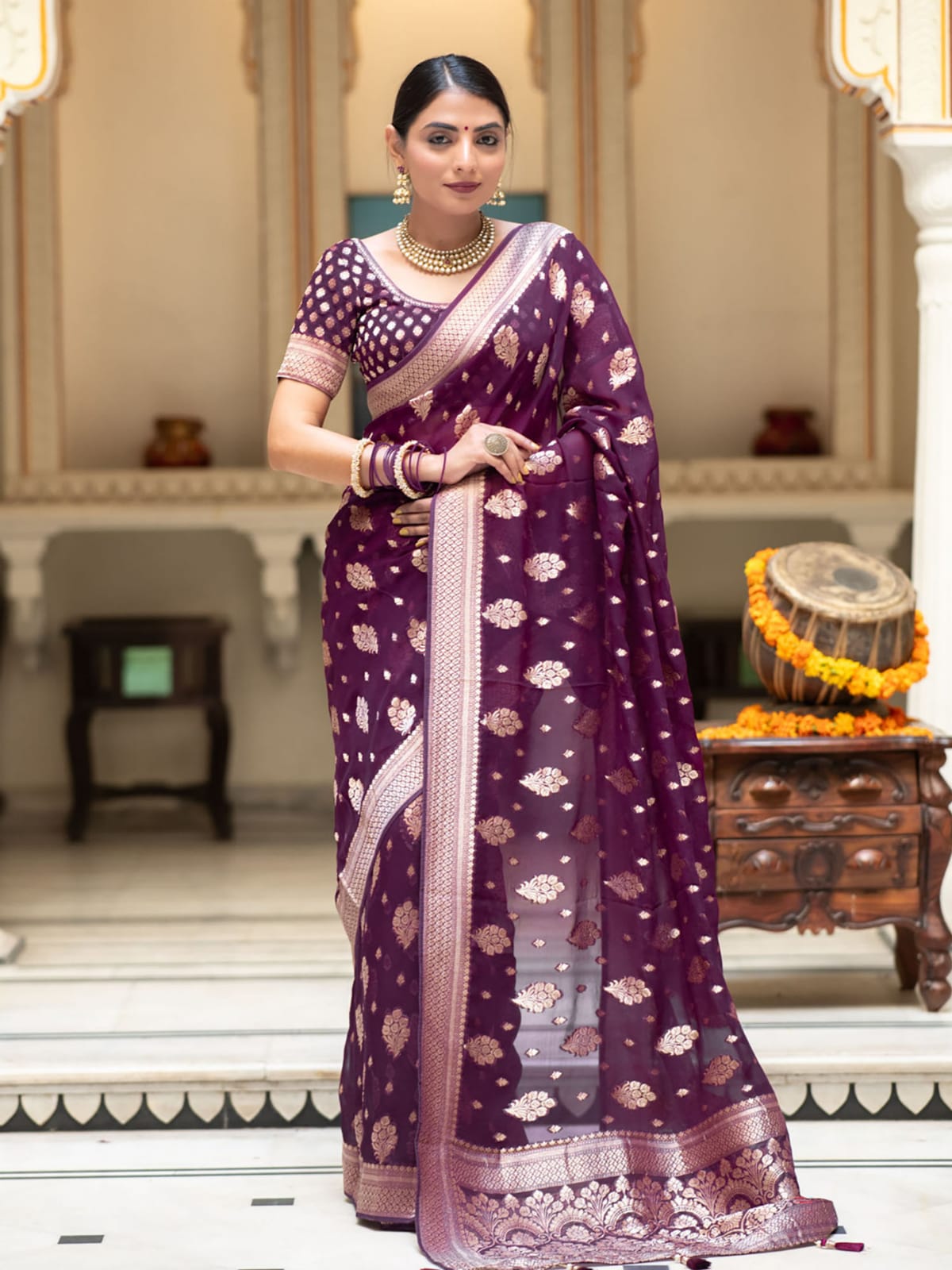 Banarasi Georgette Saree