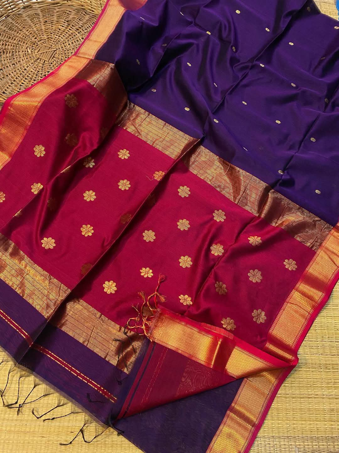 Maheshwari Cotton Silk Saree