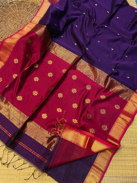 Maheshwari Cotton Silk Saree