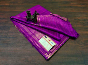 Pure Tussar Ghicha Silk Saree