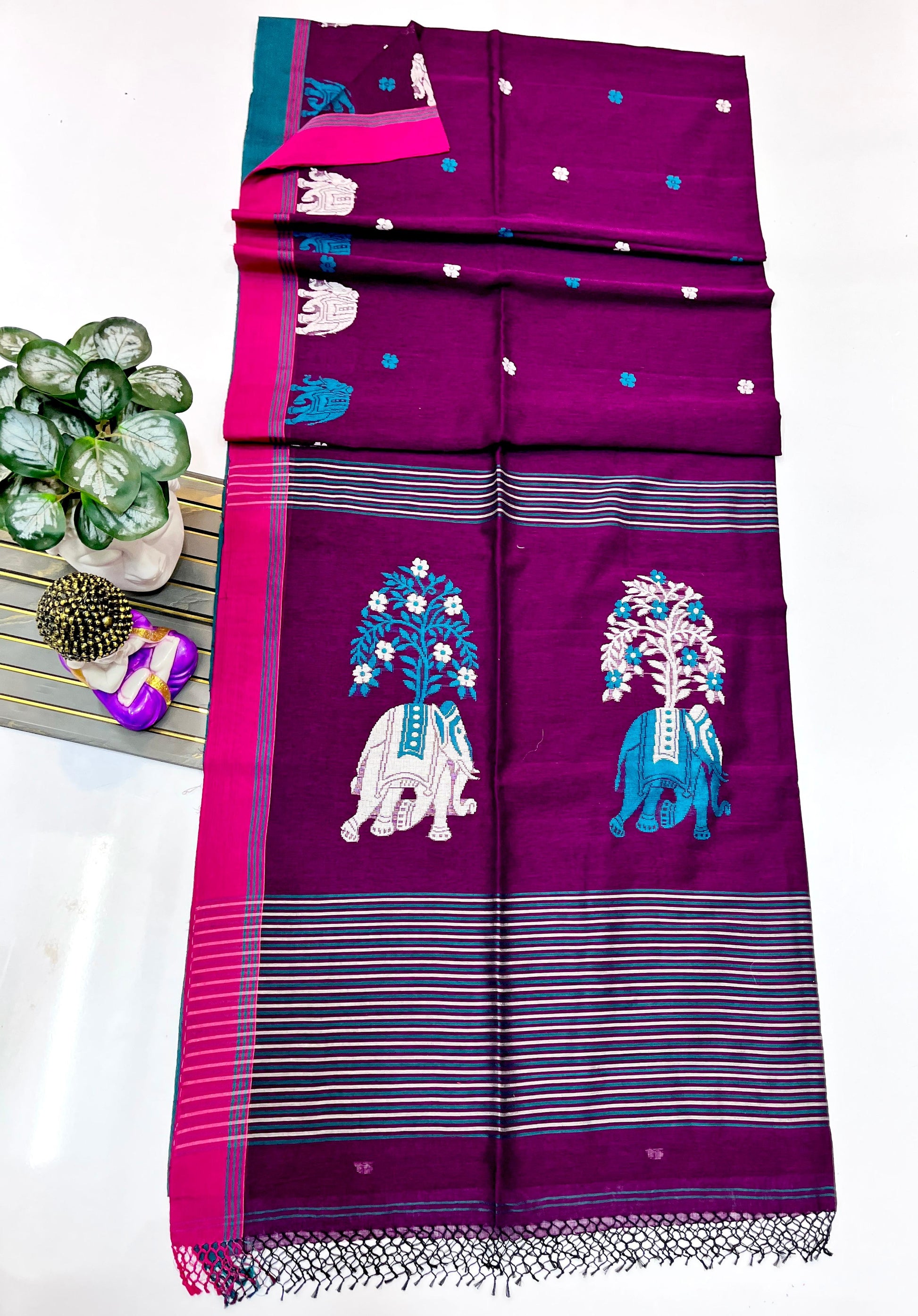 Pure Cotton Handwoven Saree