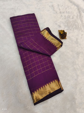 Mangalagiri Check Saree
