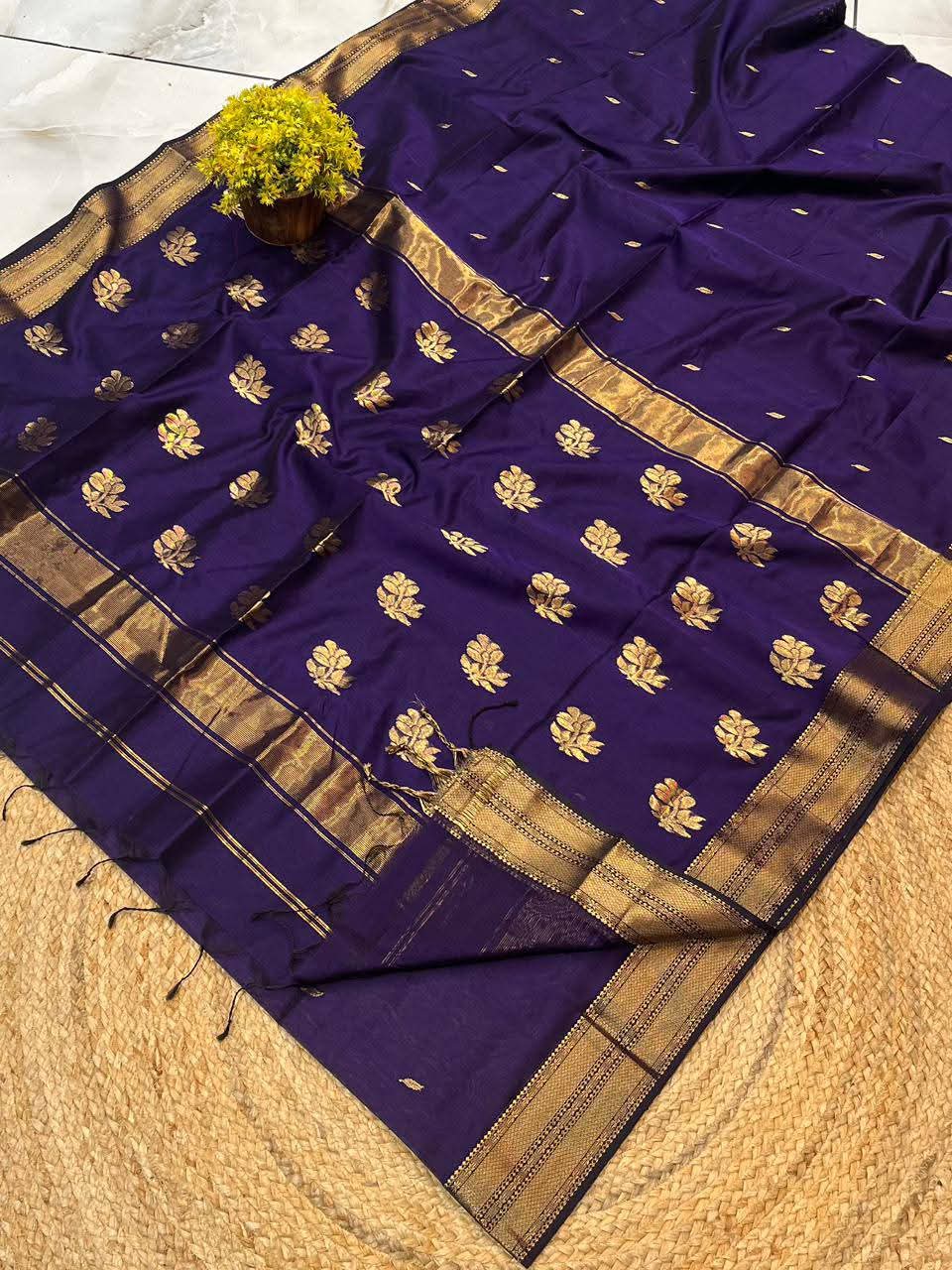 Maheshwari Cotton Silk Saree