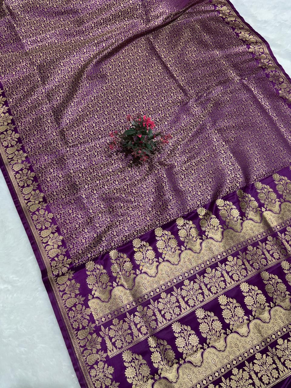 Brocade Mashru Katan Silk Saree