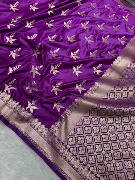 Banarasi Katan Mashru Silk Soft Saree