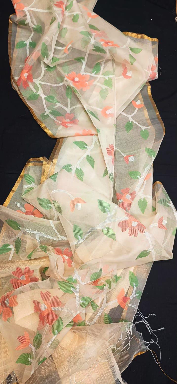 Rasome Muslin Jamdani Saree