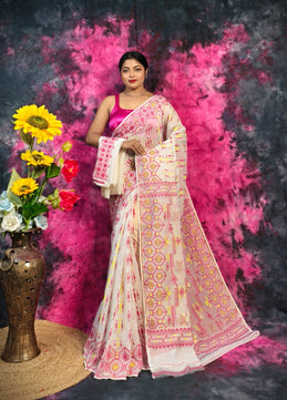 Exclusive Puja Special Jamdani Saree