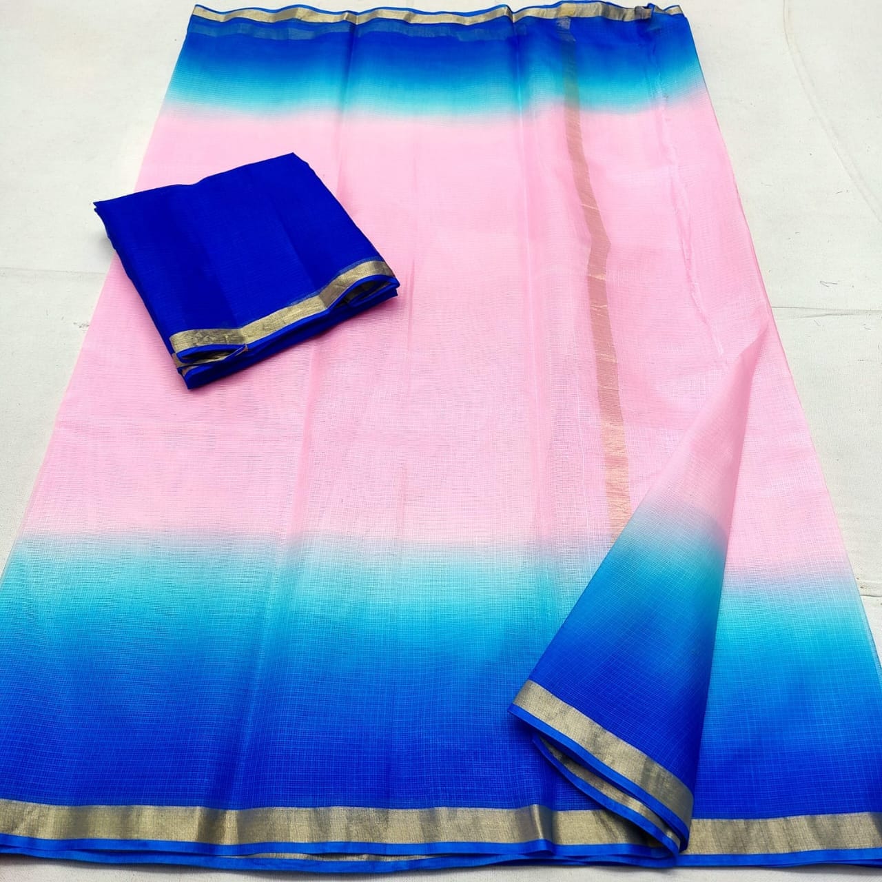 Kota Doria Silk Saree