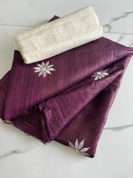 Tussar Ghicha Silk Saree