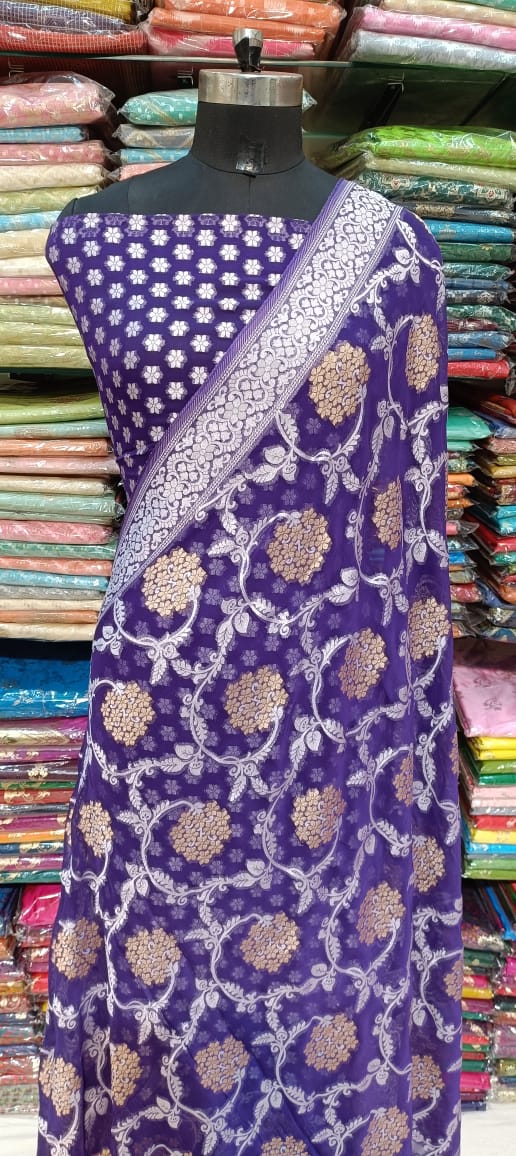 Banarasi Pure Viscose Georgette Saree