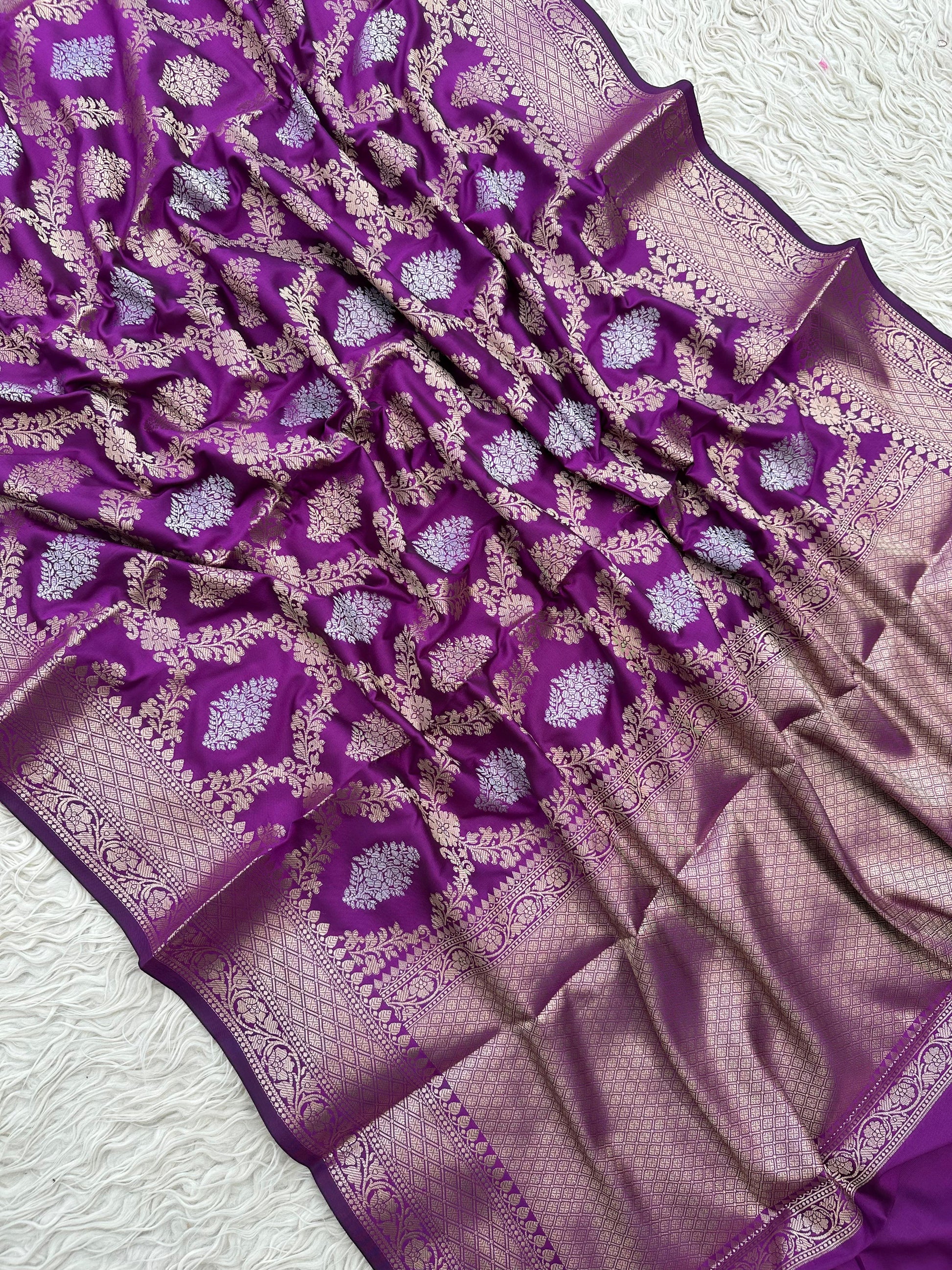 Classic Banarasi Katan Silk Saree with Rich Zari Weave