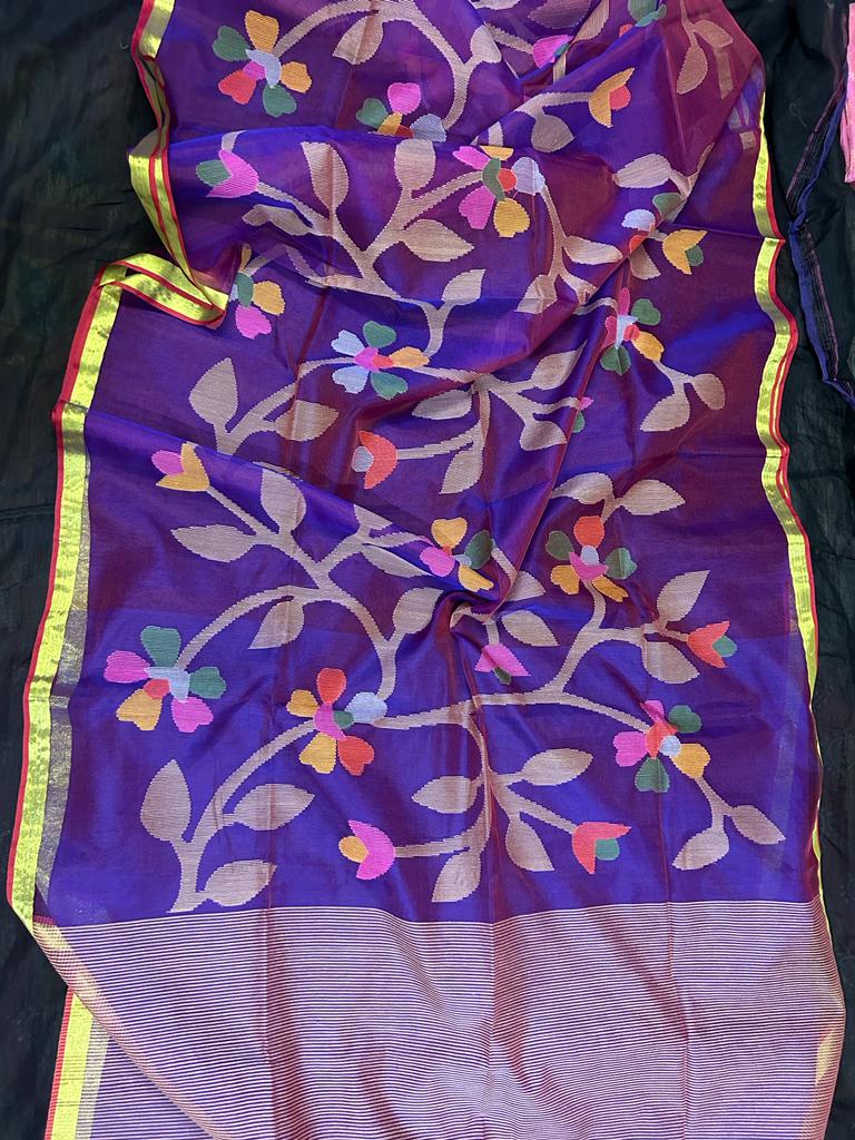 Rasome Muslin Jamdani Saree