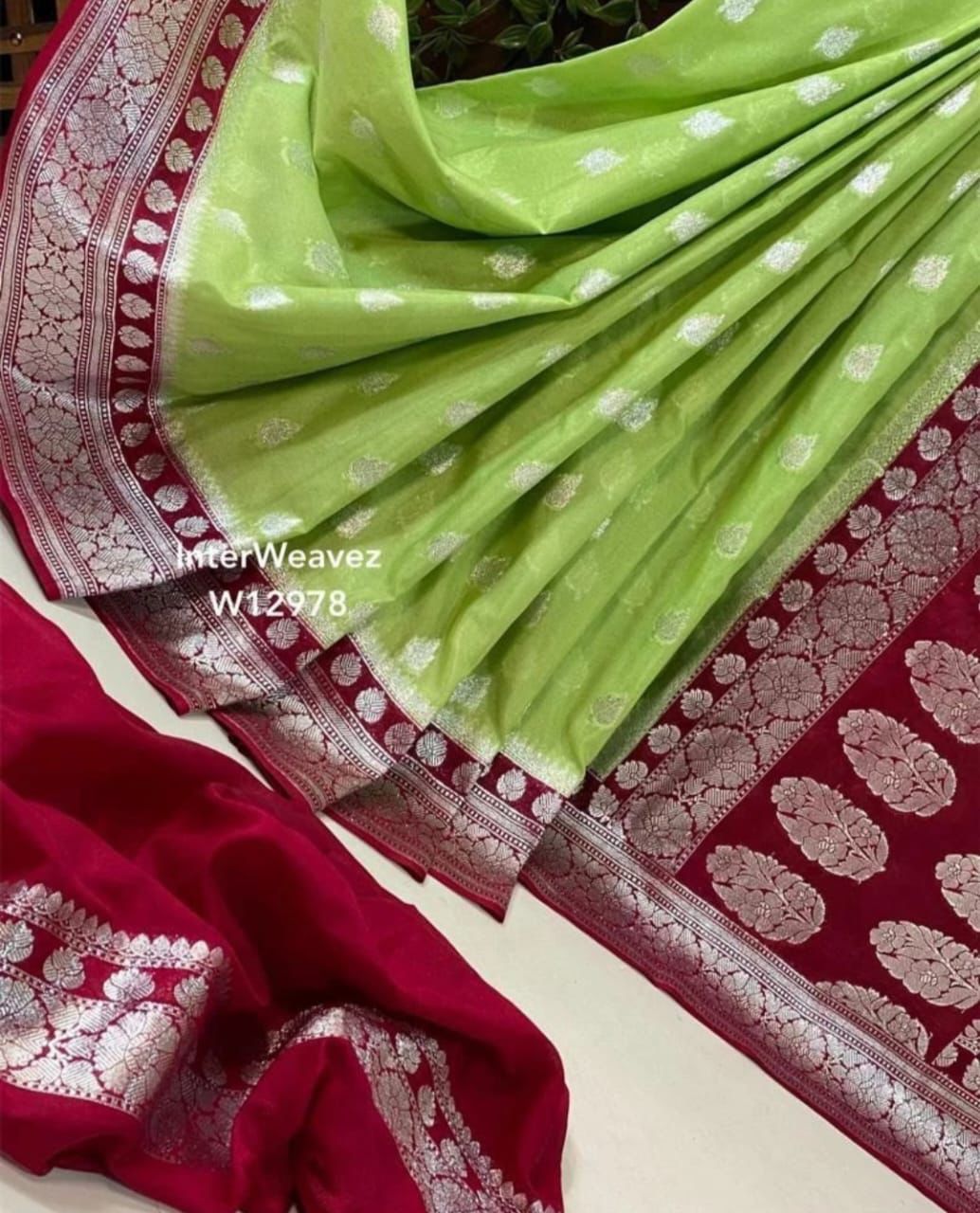 Banarasi Handloom Katan Georgette Silk Saree
