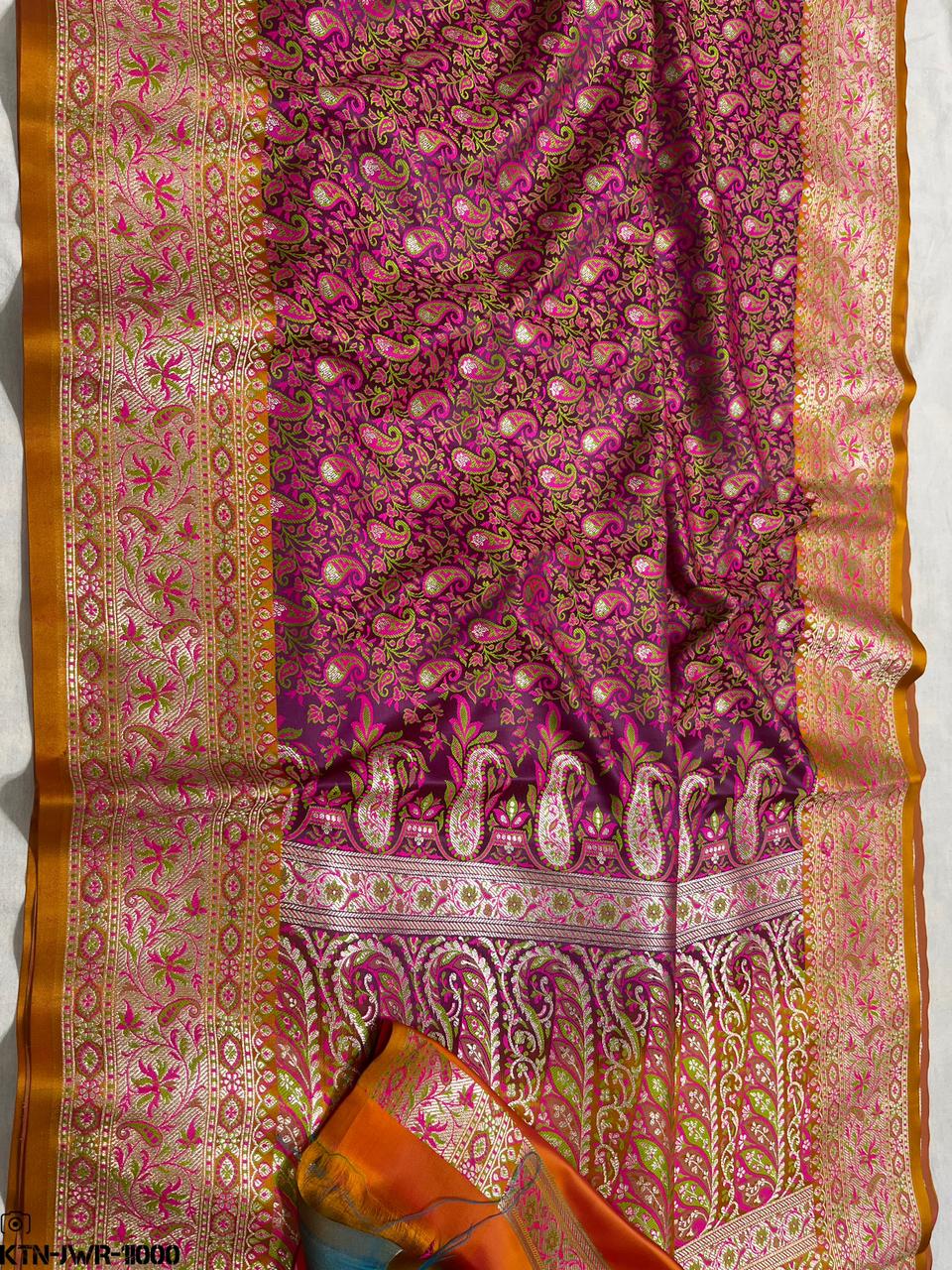 Banarasi Katan Jamawar Silk Saree