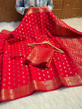 Banarasi Katan Booti Saree