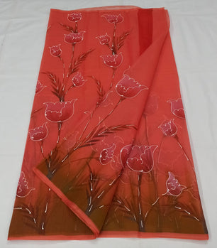 Kota Doria Hand Painting Saree