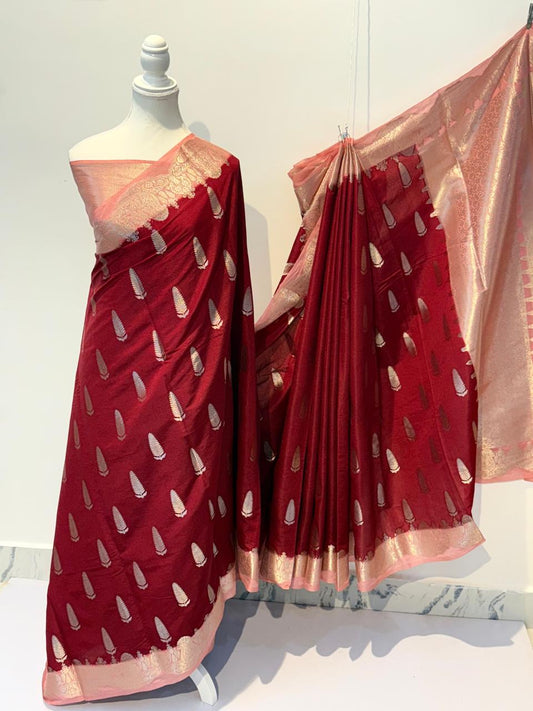 Banarasi Raw Mango Silk Saree