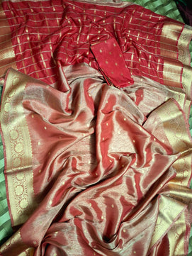 Katan Tissue Silk Saree