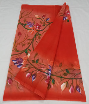 Kota Doria Hand Painting Saree