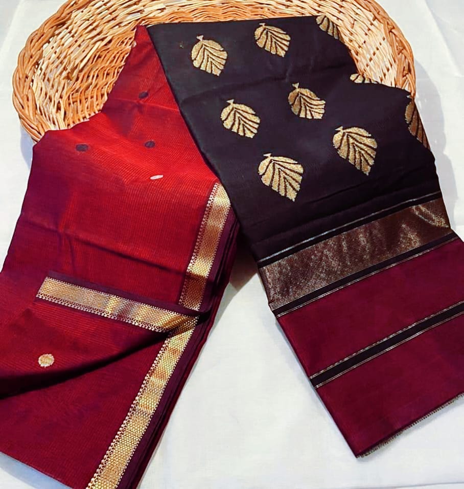Maheshwari Cotton Silk Saree