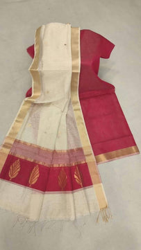 Handloom Maheshwari Soft Cotton Silk Saree