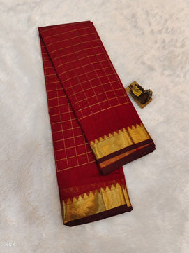 Mangalagiri Check Saree