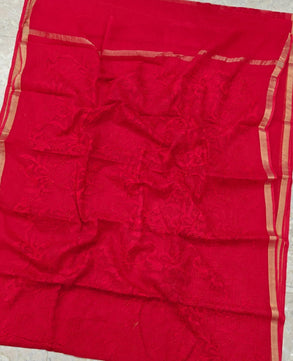 Pure Cotton Kota Saree with Embroidery Work