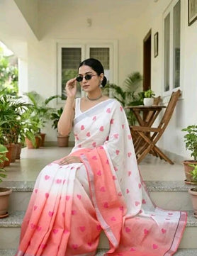 Exclusive Linen Saree