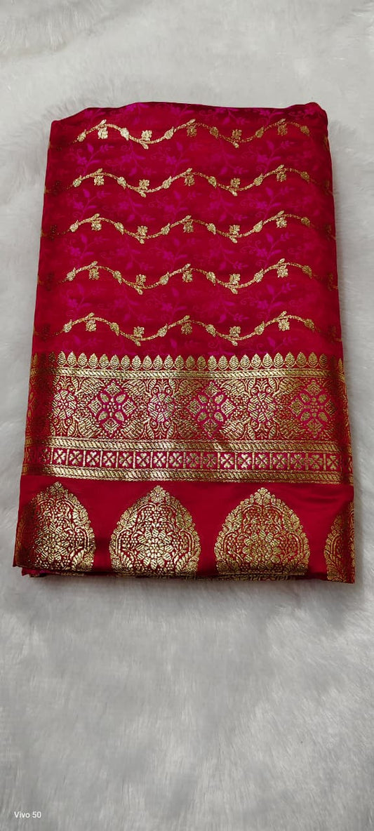 Katan Brocade Silk Saree