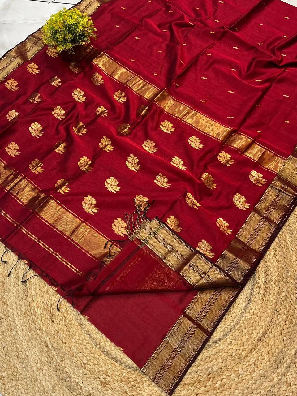 Maheshwari Cotton Silk Saree