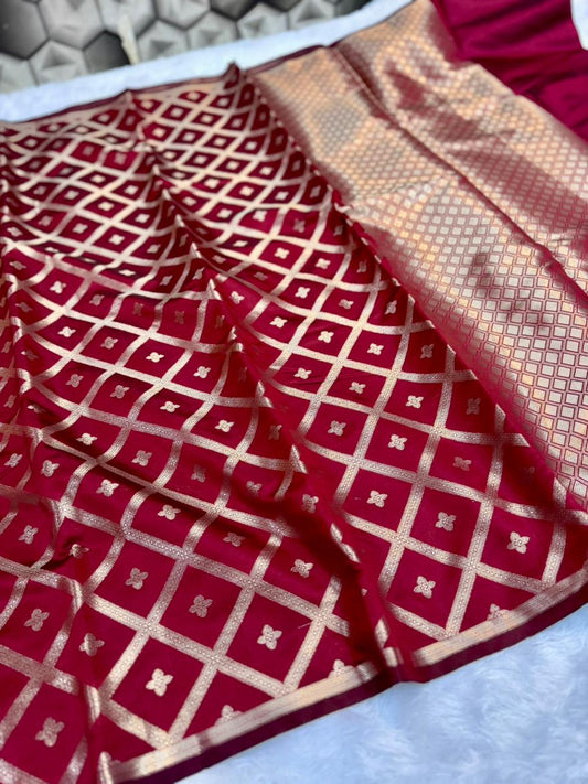 Banarasi Tapeta Soft Silk Saree