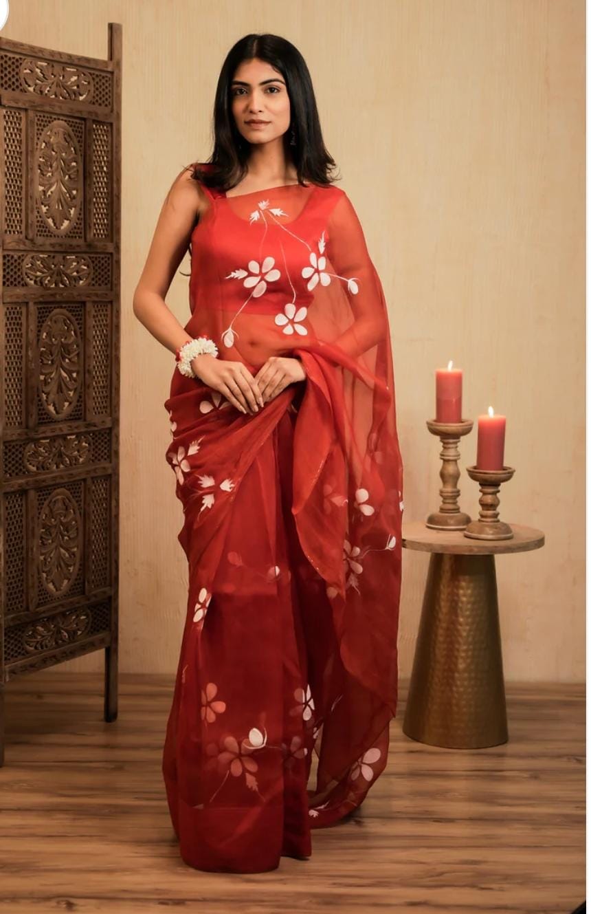 Pure Organza Silk Saree