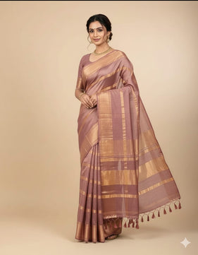 Raga Tissue Cotton Saree
