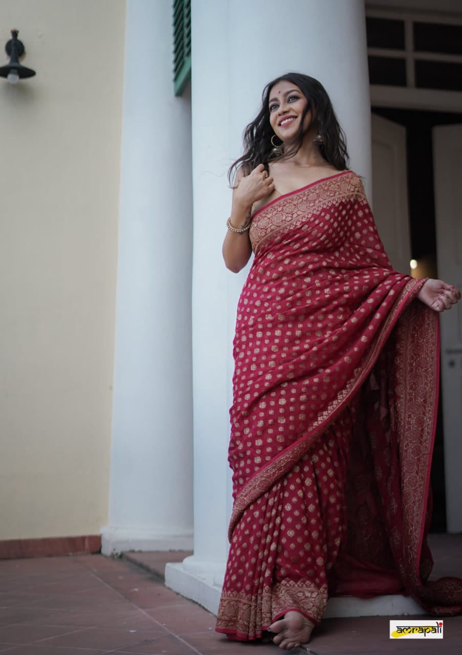 Raw Mango Silk Saree