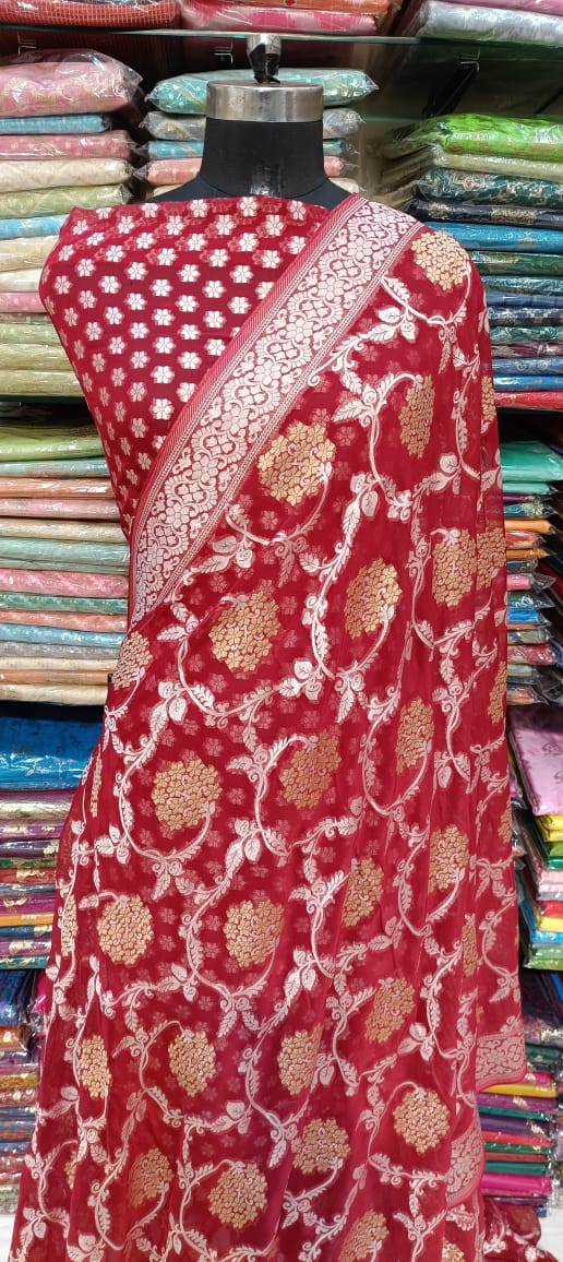 Banarasi Pure Viscose Georgette Saree