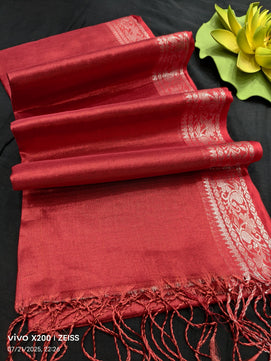 Traditional South Indian Border Tissue Cotton Saree