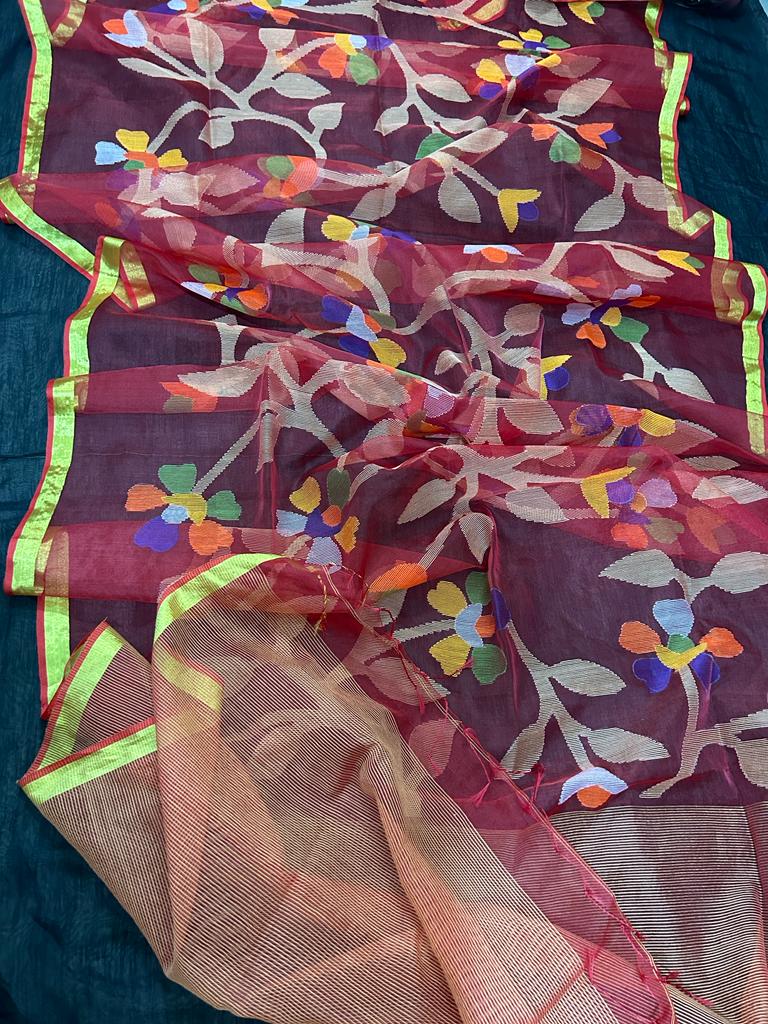 Rasome Muslin Jamdani Saree