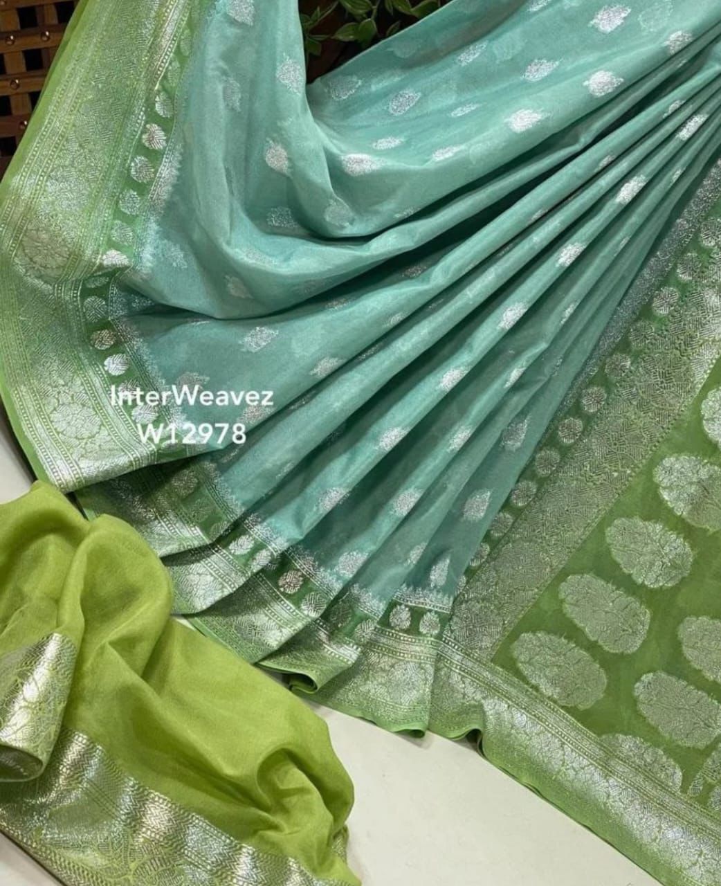 Banarasi Handloom Katan Georgette Silk Saree