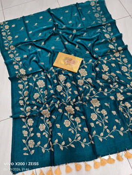 Floral Printed Mulmul Cotton Saree