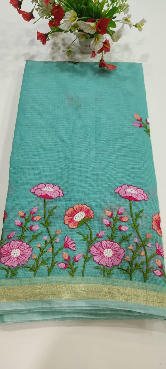 Kota Doria Silk Saree