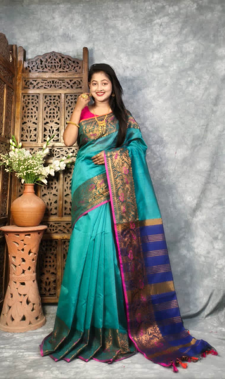 Maheshwari Cotton Silk Saree