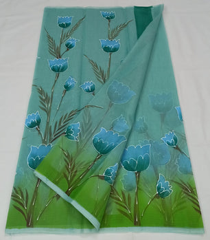 Kota Doria Hand Painting Saree