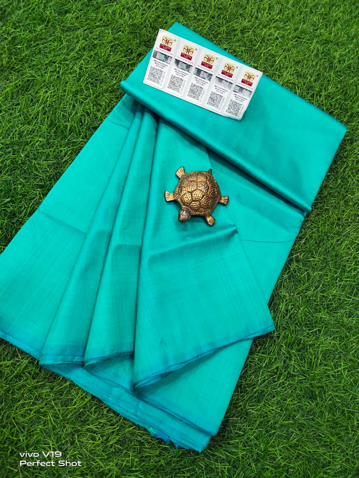 Plain Bishnupuri Pure Katan Silk Saree