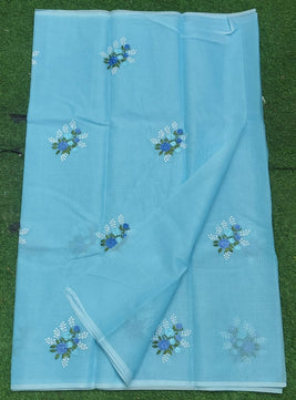 Kota Cotton Embroidery Work Saree