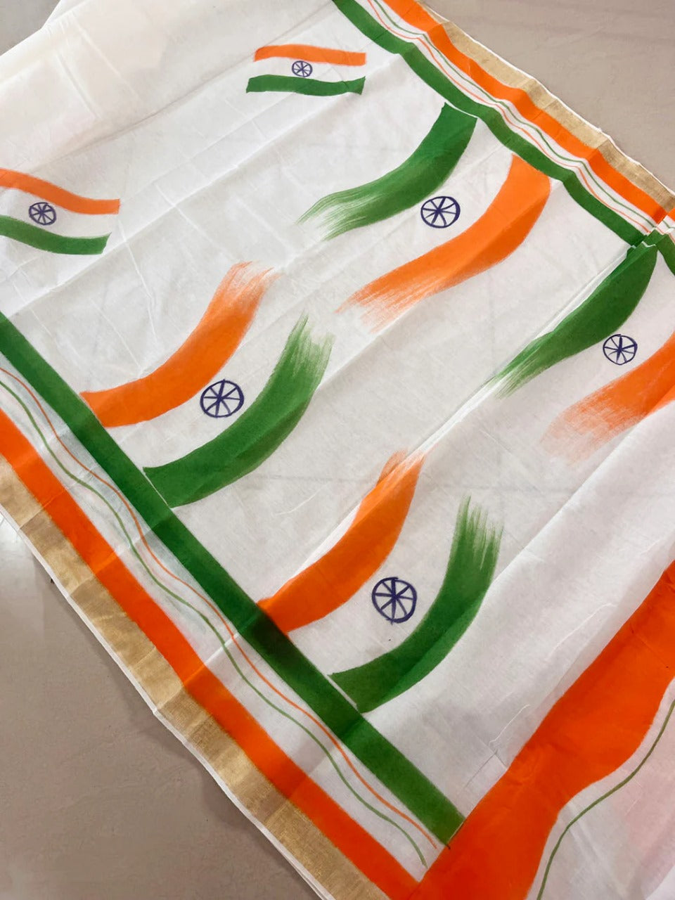 Independence Day Special-Kerala Cotton Saree 1