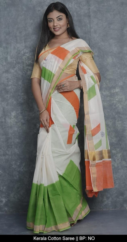 Independence Day Special-Kerala Cotton Saree 6
